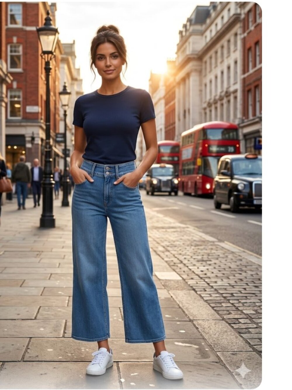 NWT $119 NYDJ Teresa Wide Leg Ankle Jeans Minorca SZ-10 Sure Stretch Yoga Pant